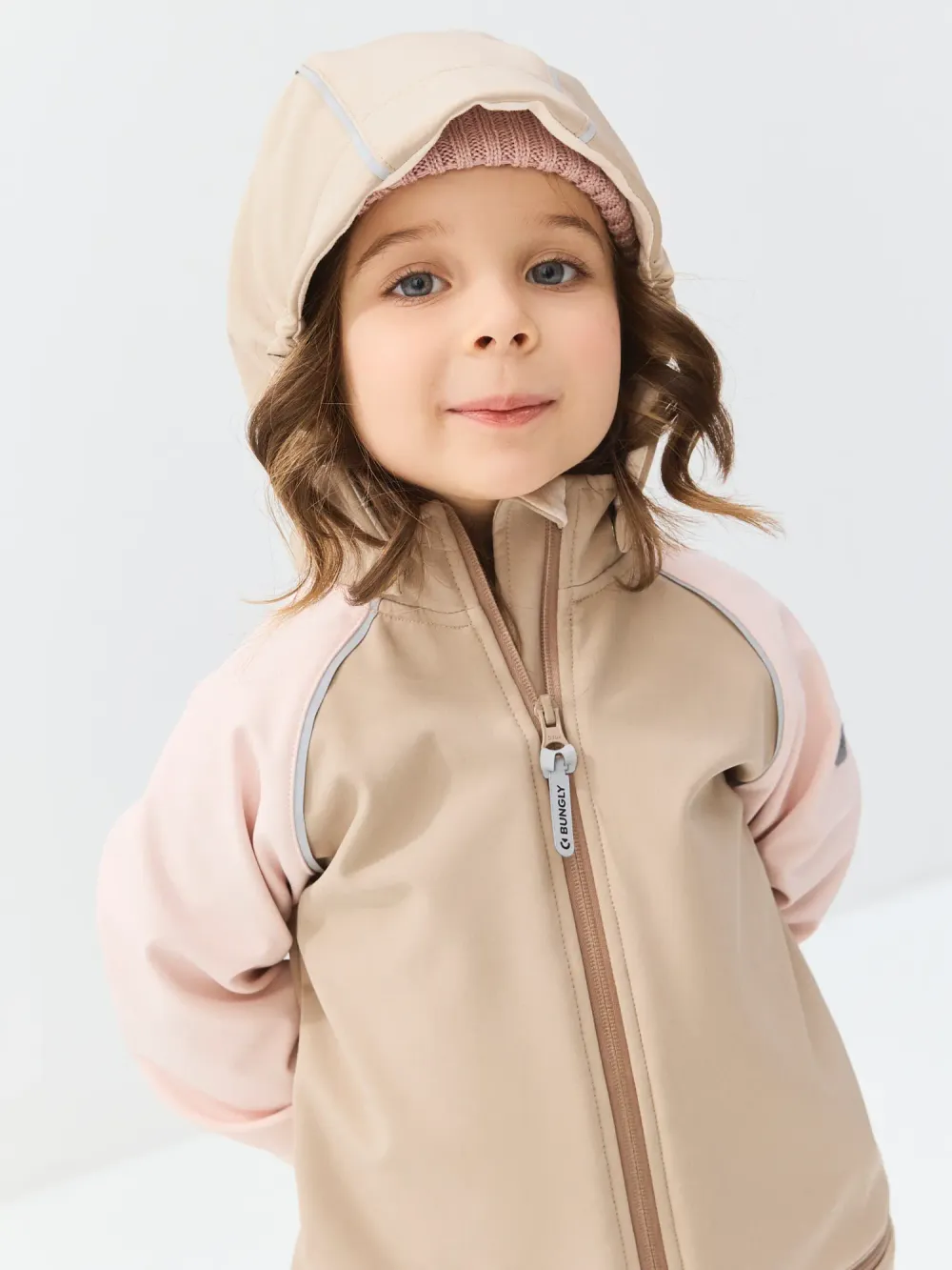 Комбинезон Softshell Колор-блок "Зефир" с варежками 0+