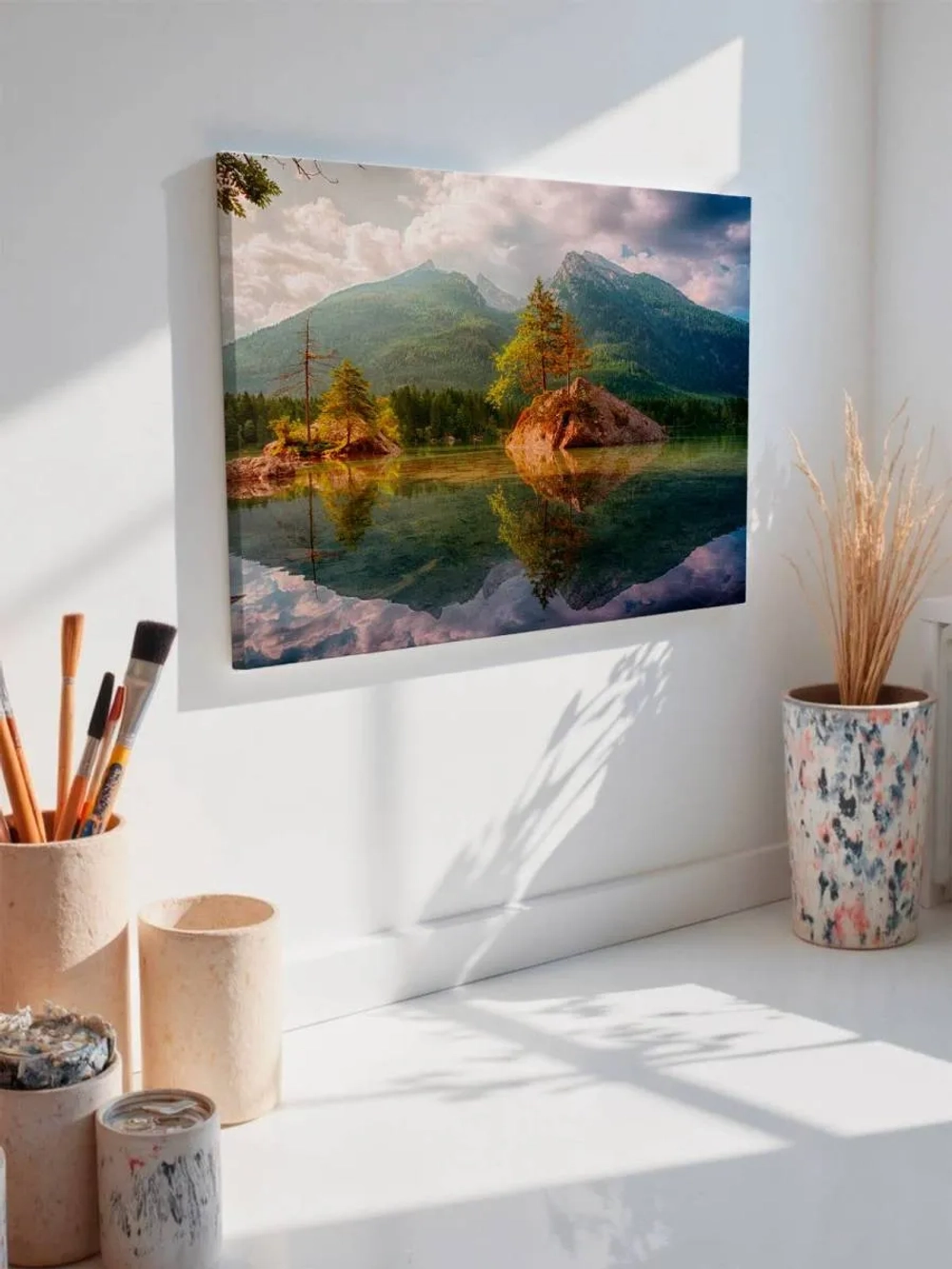 Картина на стену 40 X 50 Горное озеро