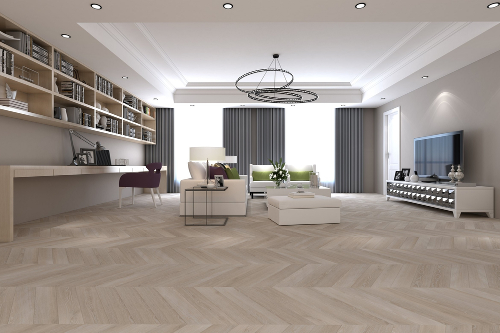 Кварц-винил SPC Damy Floor Chevron SPC 5 мм ПАЛЕ-РОЯЛЬ 1.676 м2