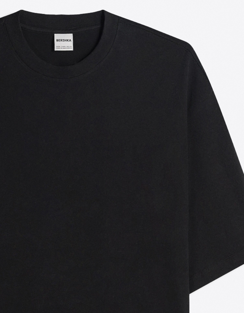 Мужская плотная футболка boxy fit - BERSHKA