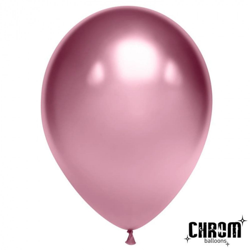 Шар 5" хром Фуксия, (Зеркальные шары) / Fuchsia К
