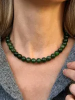 Колье Лесной нефрит / Forest jade