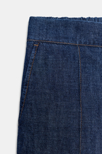 БРЮКИ ПРЯМОГО КРОЯ ИЗ СМЕСОВОГО ЛЬНА — ZARA
