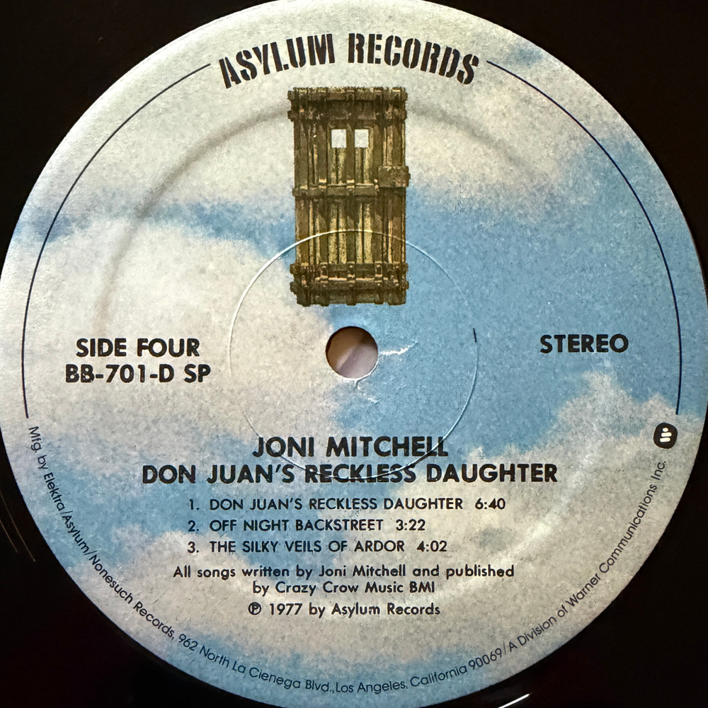 Joni Mitchell ‎– Don Juan's Reckless Daughter 2LP (США 1977г.)