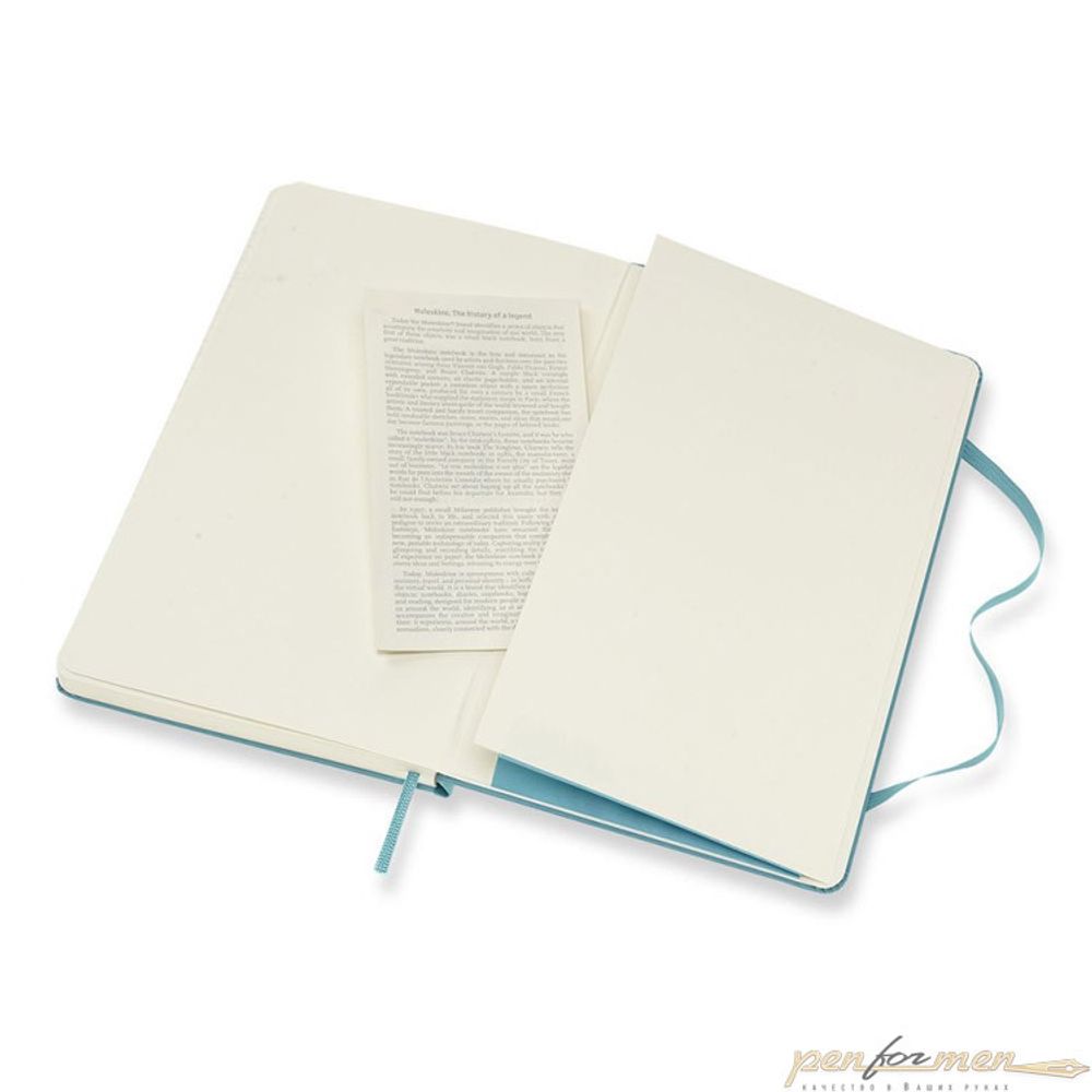 Блокнот Moleskine Classic Large 130х210 мм 240 страниц нелинованный твердая обложка (QP062B35)
