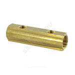 Коллектор латунь 1 1/4" ВР/ВР на 6 вых 3/4" ВР м/о 100мм R582A Giacomini R582AY006