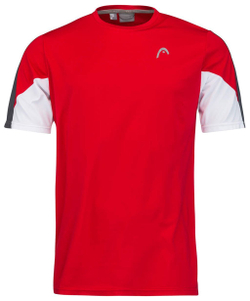Футболка для мальчика теннисная Head Club 22 Tech T-Shirt Boys - красный