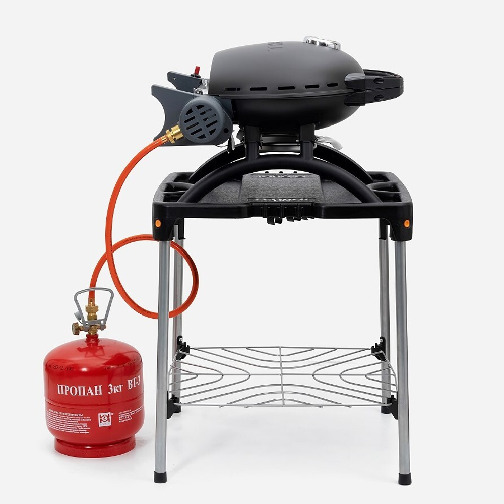 Гриль газовый O-GRILL 500MT красный, с термометром (в комплекте адаптер тип А)