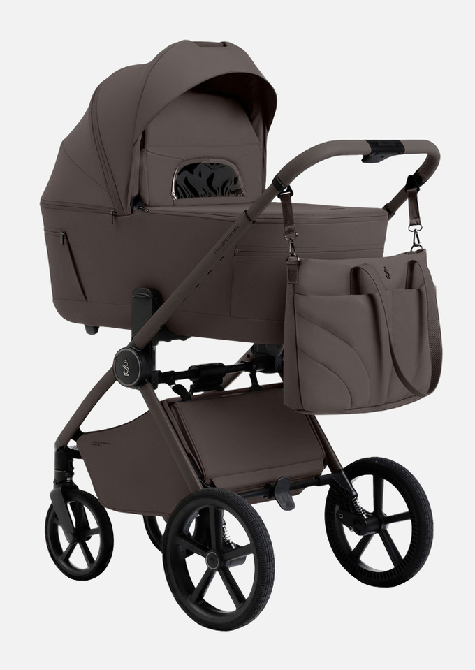 Sweet Baby Коляска 2 в 1 SBL Elegante Therma Chocolate Brown