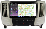 Магнитола для Toyota Harrier XU30 2003-2013, Lexus RX 2003-2009 - Kuberg QLed, Android 13, Быстрейшая, CarPlay, SIM-слот