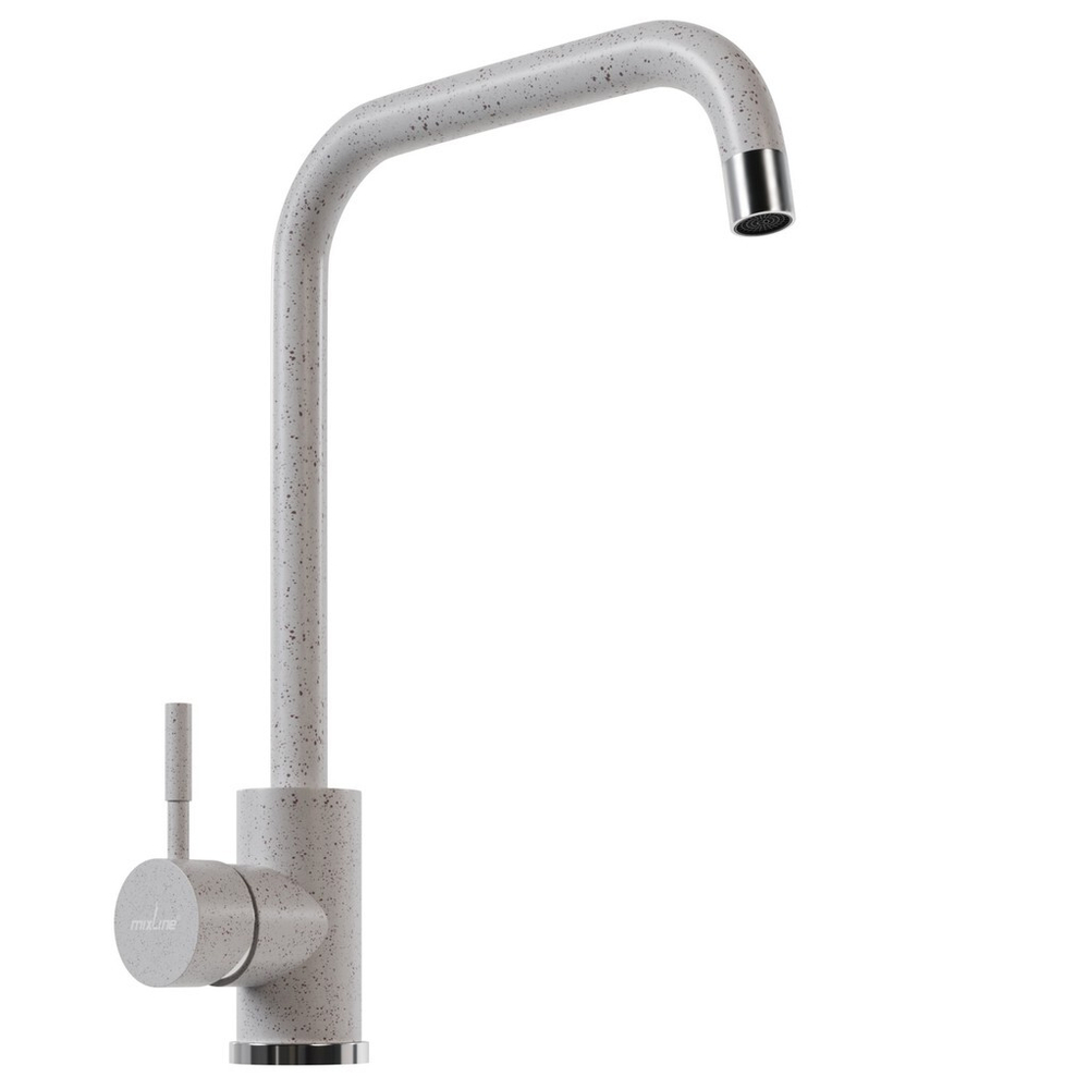 Смеситель для кухни 35к MIXLINE МЛ-ГС12 (ML-GS12) (328) бежевый высок. излив
