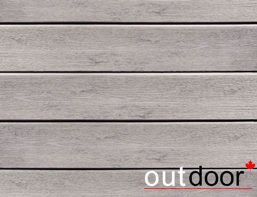 Доска Ромбус ДПК Outdoor 122*22*3000 мм. СТОРМ Грэй серая микс