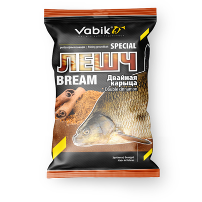 Прикормка Vabik Special Bream Double Cinnamon "Лещ Двойная корица" (коричневая), 1кг