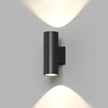 Настенный светодиодный уличный светильник LED 18W 3000К IP65 DK9821-BK чёрный Borg Denkirs