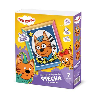 Фреска с рамкой "Три кота. Коржик" (Фантазер)