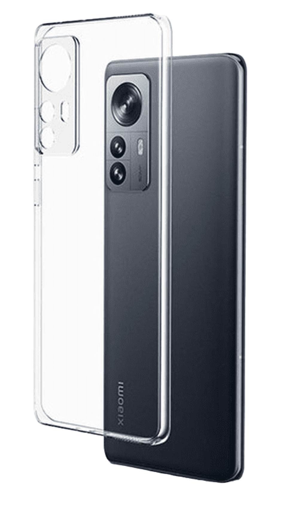 Чехол-накладка силикон 2.0мм Xiaomi Mi 12 Lite прозрачный