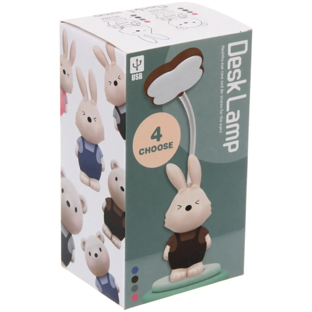 Настольная лампа «Sweet - bear» LED 6,2*6,5*29,5 см, USB 1.5w 3.7v, Зеленый