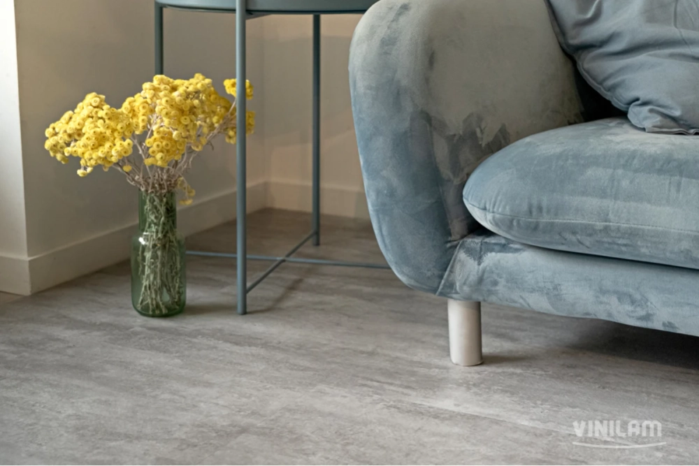 Кварц-винил WPC Vinilam Ceramo Stone 8 мм Цемент Светлый 2.65 м2