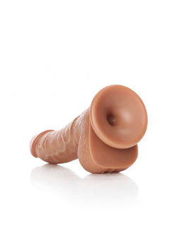 Фалоимитатор Curved Realistic Dildo Balls Suction Cup - 6''/ 15,5 cm