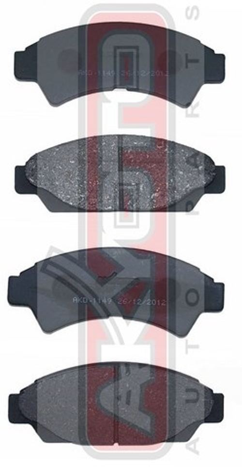 Колодки тормозные дисковые передние AKYOTO AKD1149