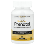California Gold Nutrition, Simply One®, мультивитамины для беременных, с суперзеленью, специями, витамином A и фолатом, 90 таблеток