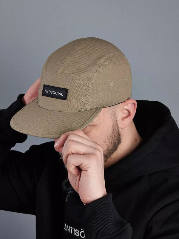 Кепка 5 panel patch Песочная - фото 5