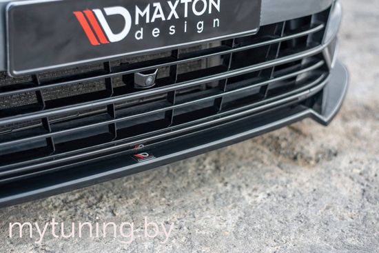 Сплиттер бампера переднего для VOLKSWAGEN Passat B8 R-Line (15-...)