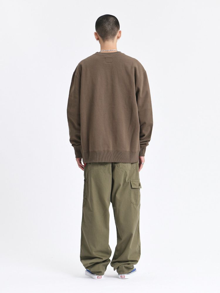 Свитшот Alpha Industries Essential Crewneck Espresso (Темно-Коричневый)