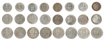 Набор из 24-х монет 1922-1930 гг. (10, 15 и 20 копеек) VF-XF