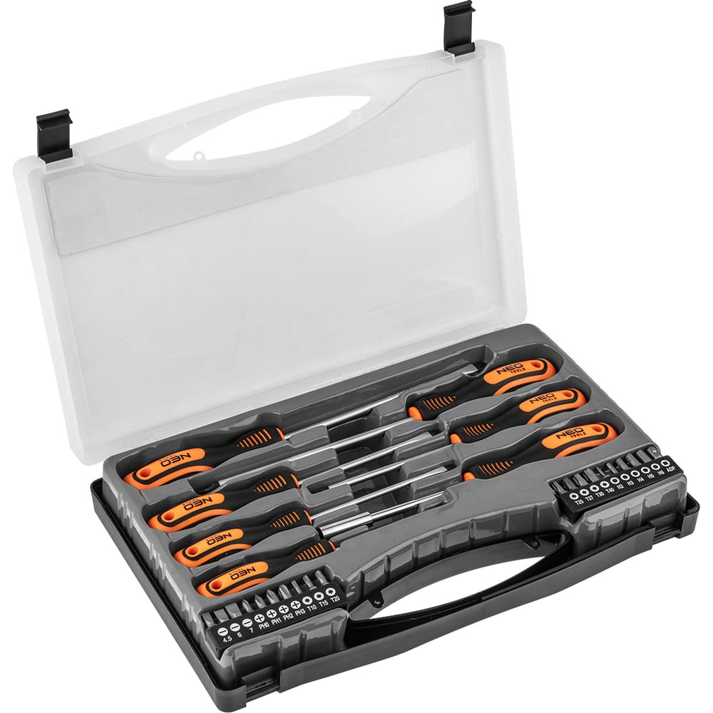 Набор отверток и бит NEO Tools 27 шт 04-197