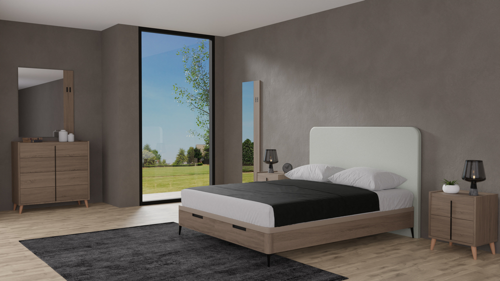 Кровать Nice/Dreams 160*200 Roble Contorno/Ceniza Serie 2 Koala Beds