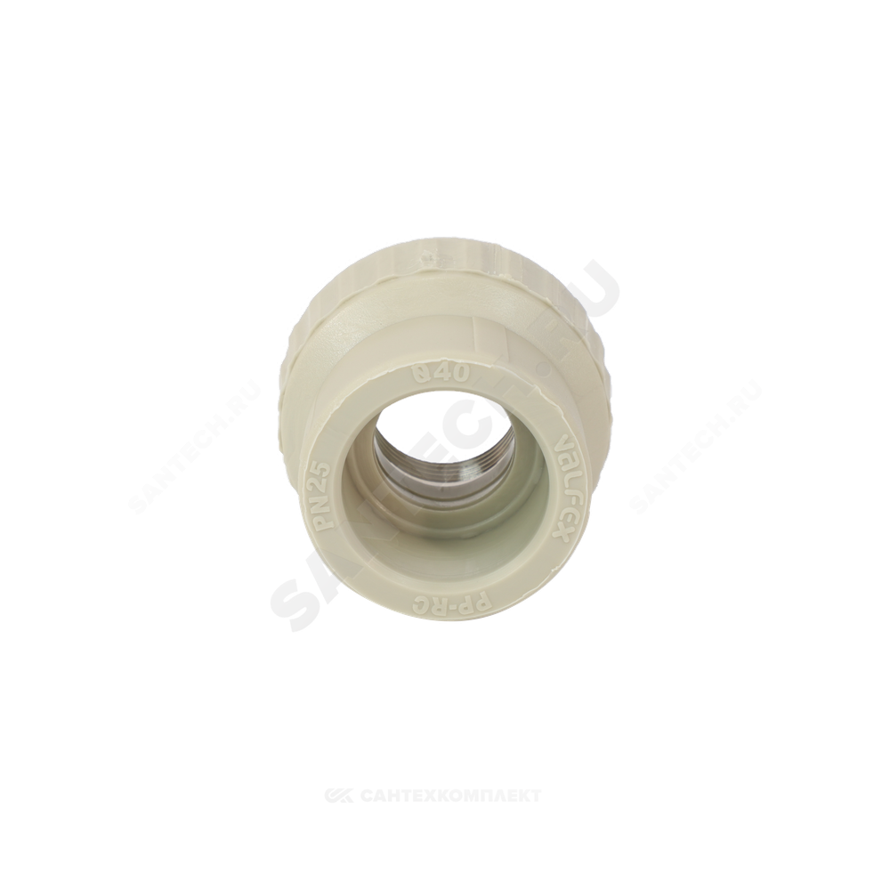 Муфта PP-R комбинированная серая Дн 40х1" ВР VALFEX 10129040Г