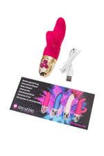 Вибратор Mystim Hop Hop Bob бордовый 16,5 см