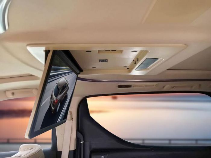 Монитор потолочный моторизированный для Toyota Alphard - ERGO ER15AFL-AUTO 15,6" (1920х1080 FullHD, Android, ) бежевый
