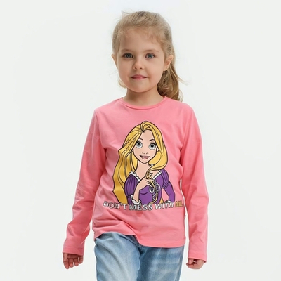 Лонгслив для девочек "Рапунцель" Disney р-р 122-128, розовый 7354374 (KAFTAN)