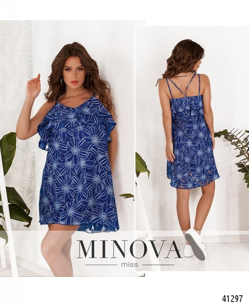 Платье 8627-электрик Minova Платье 8627-электрик Minova