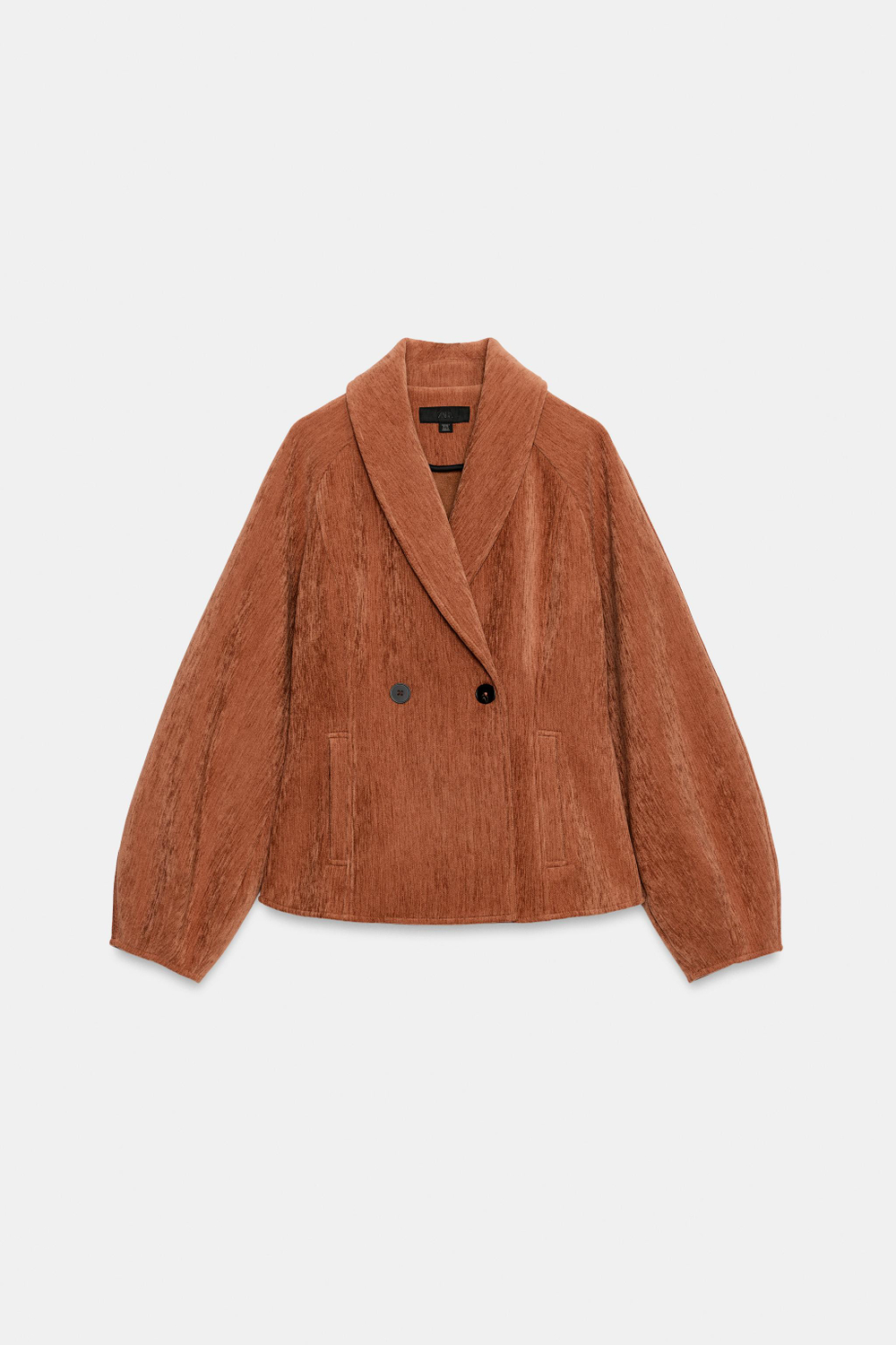 ПРИТАЛЕННАЯ ДВУБОРТНАЯ КУРТКА — ZARA
