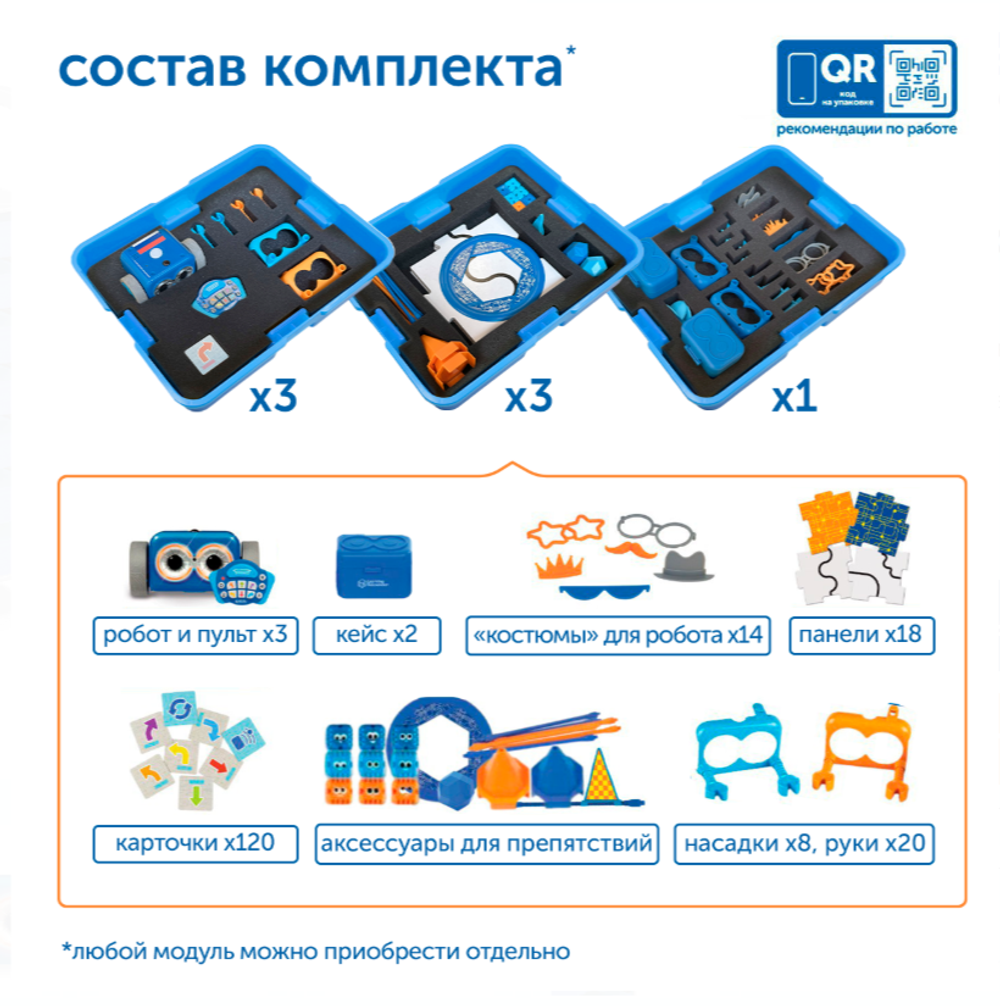 Безэкранное программирование с роботом Ботли с системой хранения