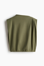 Хлопковый топ со складками - H&M