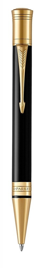 Шариковая ручка Parker Duofold Classic Black GT Fountain Pen 1931386, стержень: M, цвет чернил: black, в подарочной упаковке