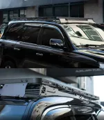 Платформа на крышу с люстрой для Toyota Land Cruiser LC200 2015-2021 Крузак оффроуд багажник на крышу доп свет