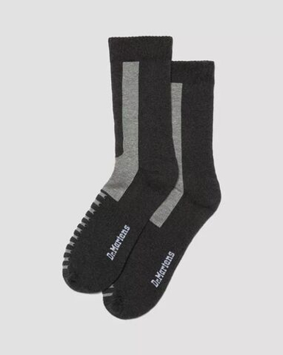 DR. MARTENS Носки DOUBLE DOC из смесового хлопка, темно-серые, S/M (36-41), 1 пара (Из Финляндии)