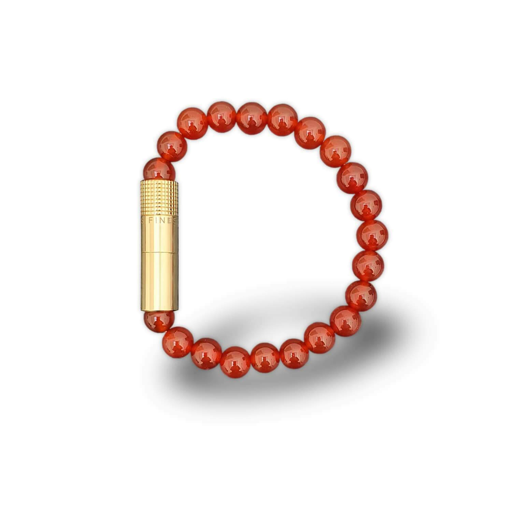 Браслет с пробойником для сигар GOLD CARNELIAN 8mm