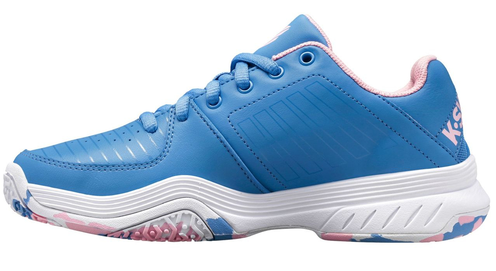 Juniorskie buty tenisowe K-Swiss Court Express Omni - silver lake blue/white/orchid pink