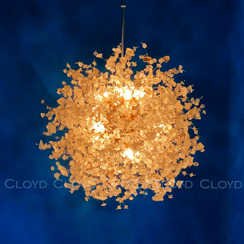 Люстра Cloyd ACE C16 / Ø60 см - кварц - золото (арт.12371)