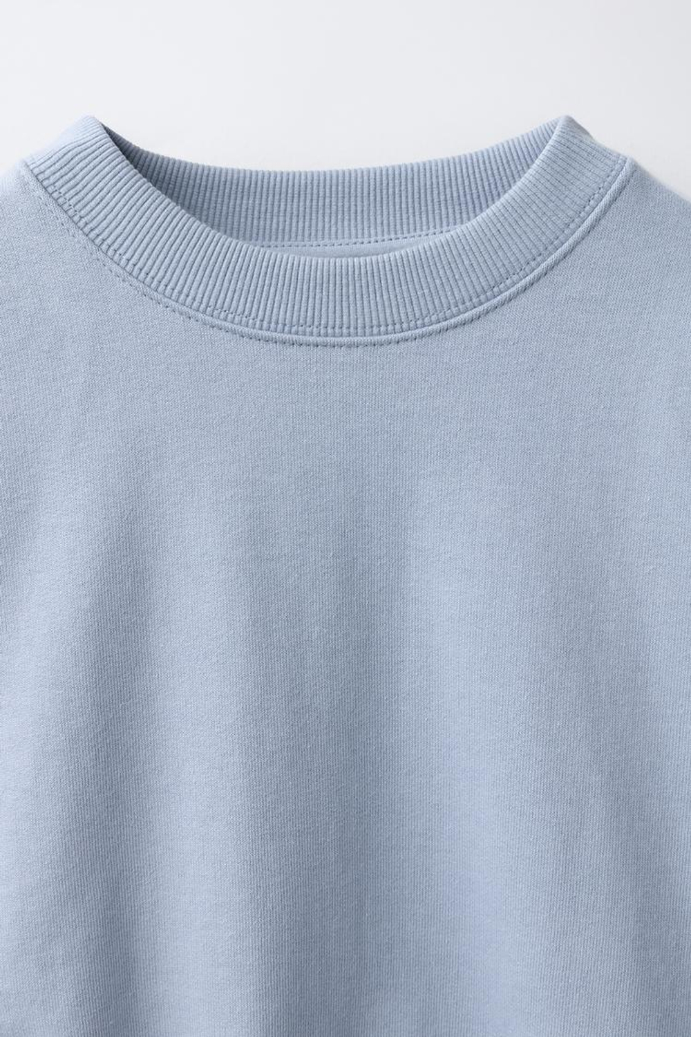 ZARA ОДНОТОННАЯ ТОЛСТОВКА HEAVY WEIGHTЖ, ГОЛУБОЙ