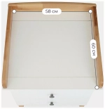 Комод RANT "BAMBOO" 64см 3 ящ. (арт.111) Cloud White Коллекция White