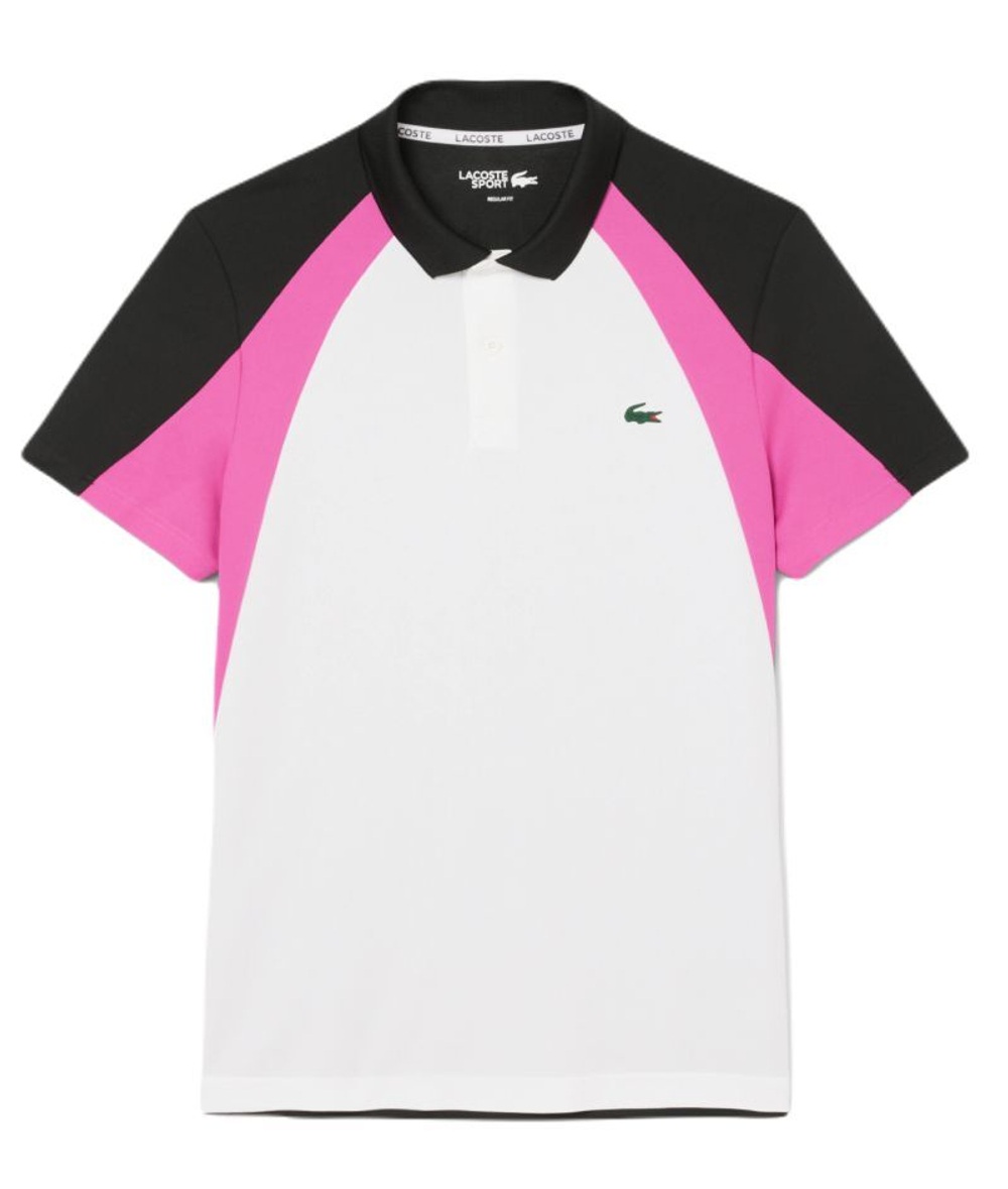 Мужское теннисное поло Lacoste Colour-Block Printed Tennis - разноцветный