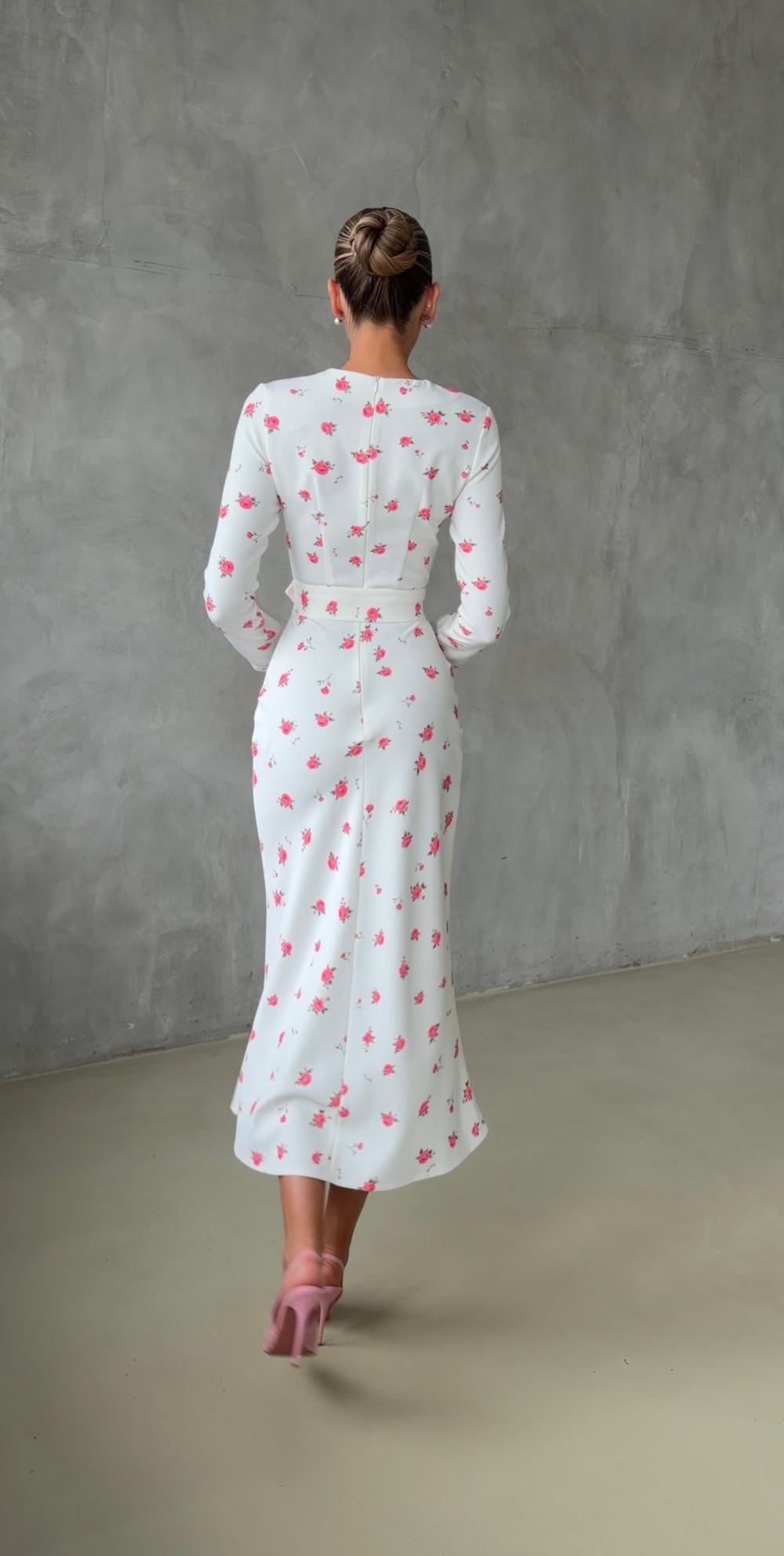 Платье Lina flower red