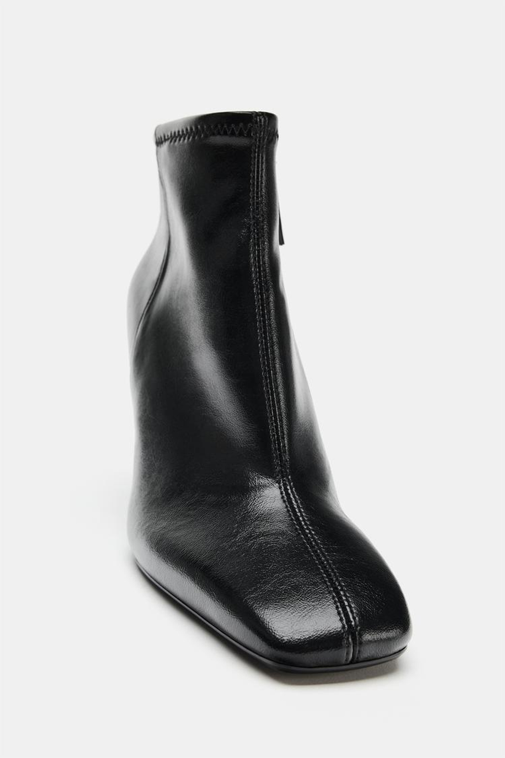 ZARA БОТИЛЬОНЫ НА КАБЛУКЕ, ЧЕРНЫЙ